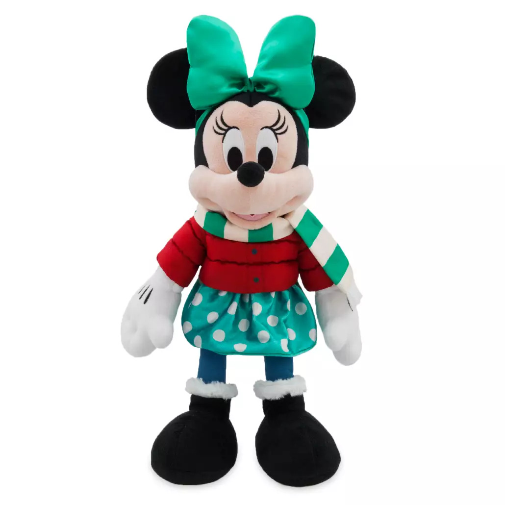 Disney Minnie Mouse Holiday Plush Medium 14"/35cm Disney Store