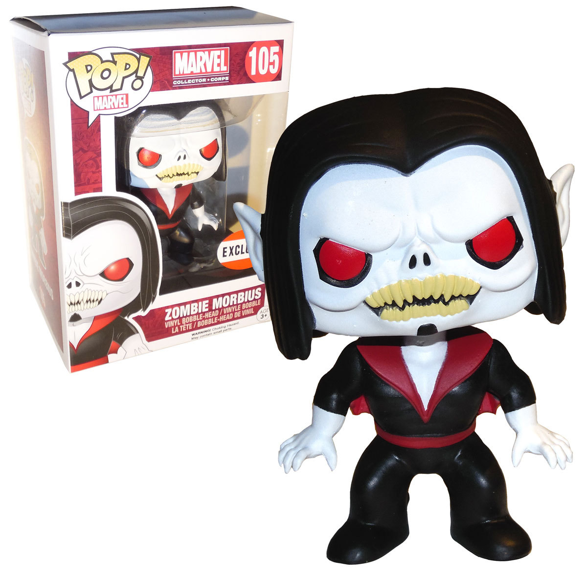 Funko POP! Zombie Morbius Marvel Collector Corps 105 EXCLUSIVE Mint