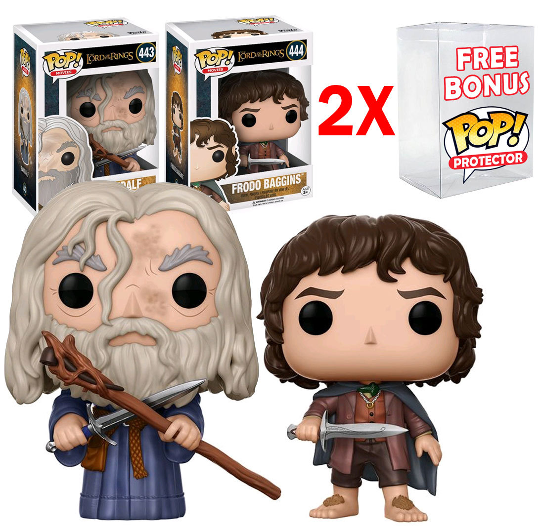 Funko POP! Movies Lord Of The Rings 2017 443 Gandalf + 444 Frodo