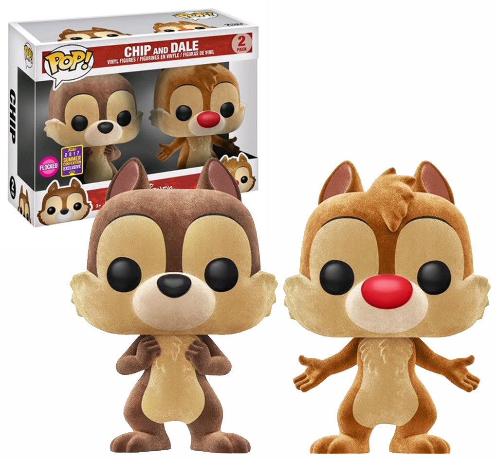 Funko Pop! Disney Chip And Dale 2 Pack (Flocked) Funko 2017 SDCC