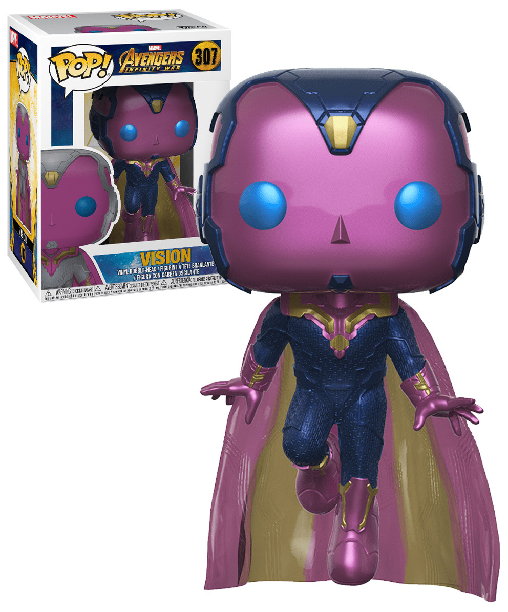 Funko POP! Marvel Avengers Infinity War 307 Vision (2018 Movie) New