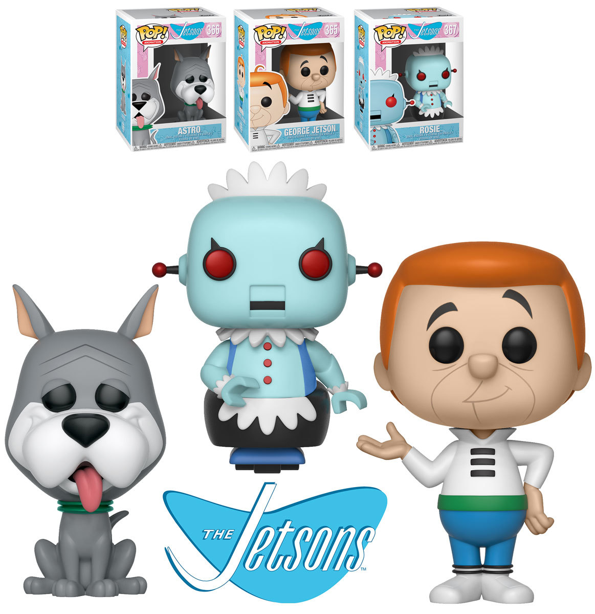 Funko POP! Animation The Jetsons Bundle (3 POPs) New, Mint Condition