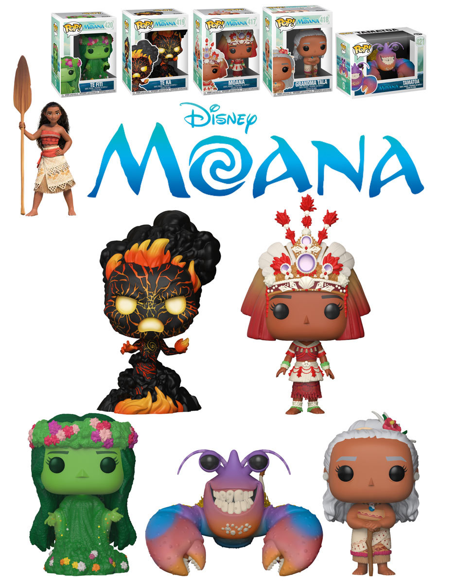 Funko POP! Disney Moana 2018 Bundle (5 POPs) New, Mint Condition