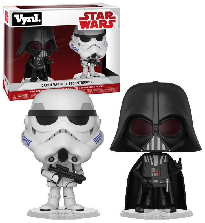 Funko Vynl. Star Wars Two Pack Darth Vader + Stormtrooper New, Mint