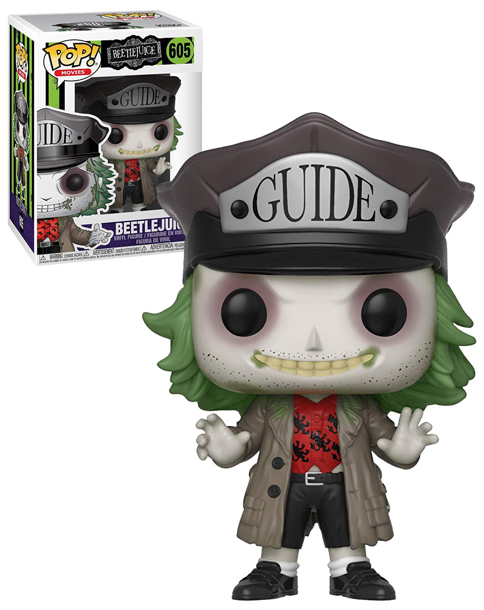 Funko POP! Movies Beetlejuice 605 Beetlejuice (With Guide Hat) New