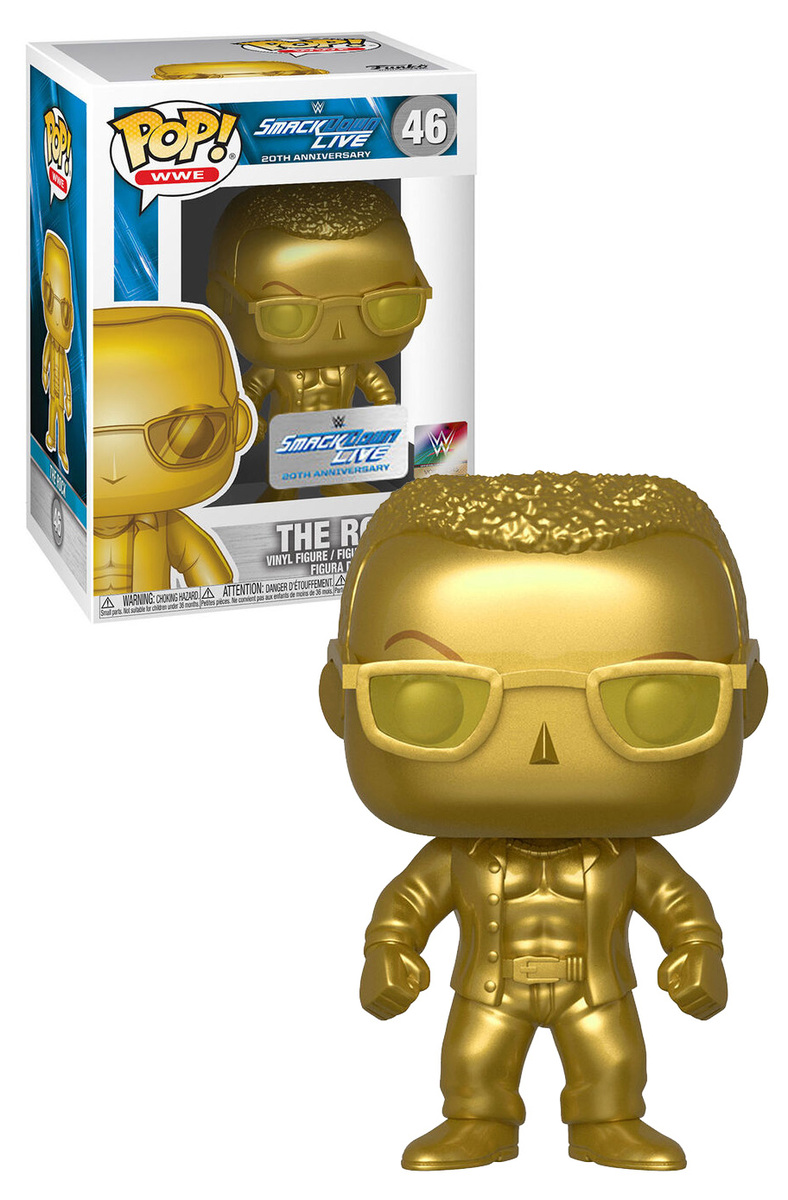 Funko POP! WWE Wrestling 46 The Rock (Smackdown Live!) Limited Gold