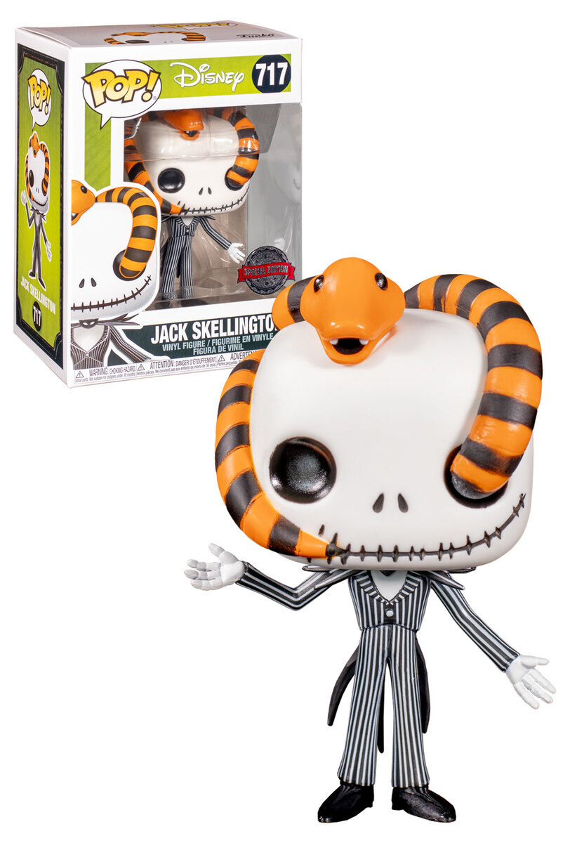Funko POP! Disney 717 Jack Skellington (With Snake In Head) New