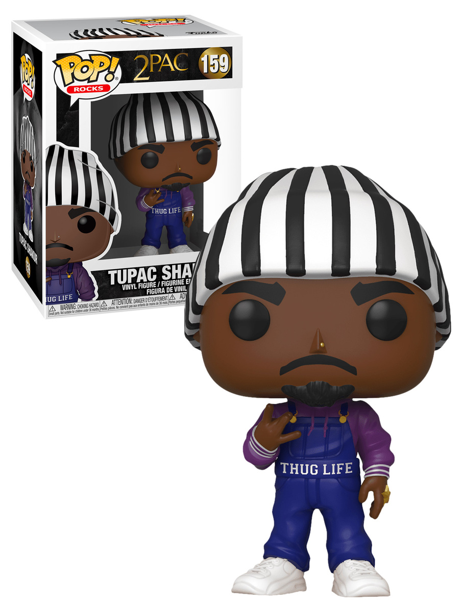 Funko POP! Rocks 2PAC 159 Tupac Shakur (In Overalls) New, Mint Condition