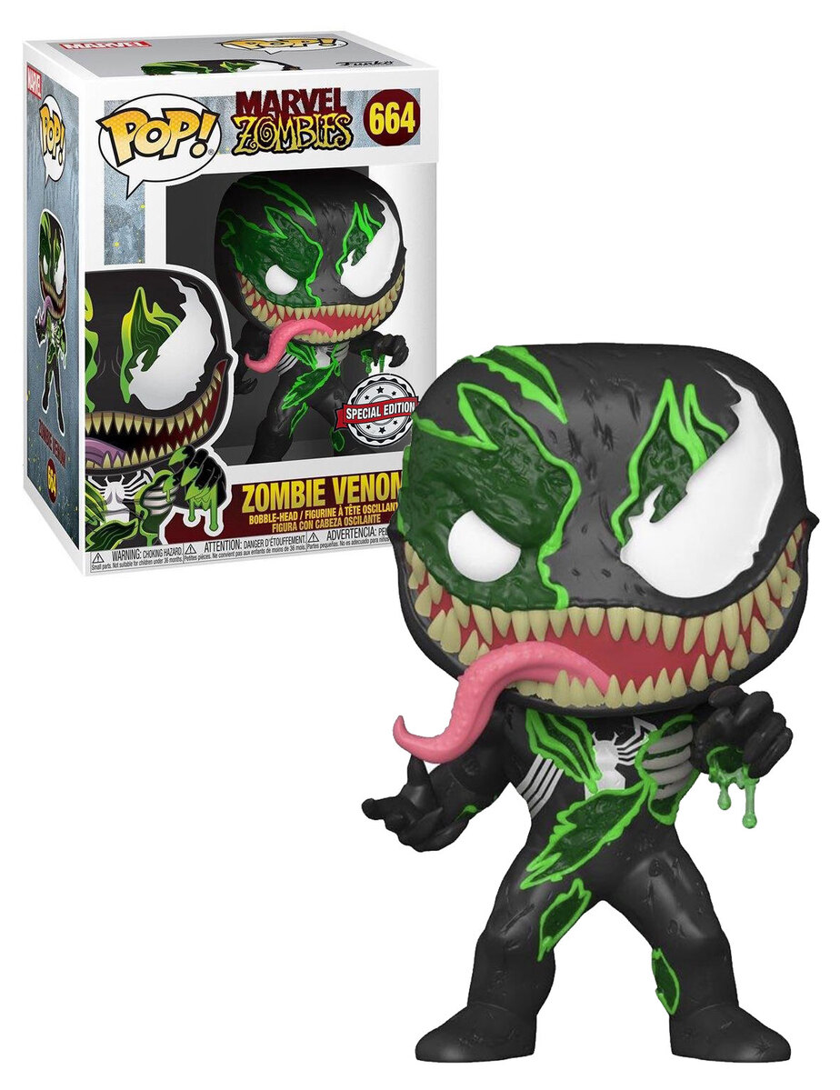 Funko Pop! Marvel Zombies 664 Venom POP! Vinyl New, Mint Condition