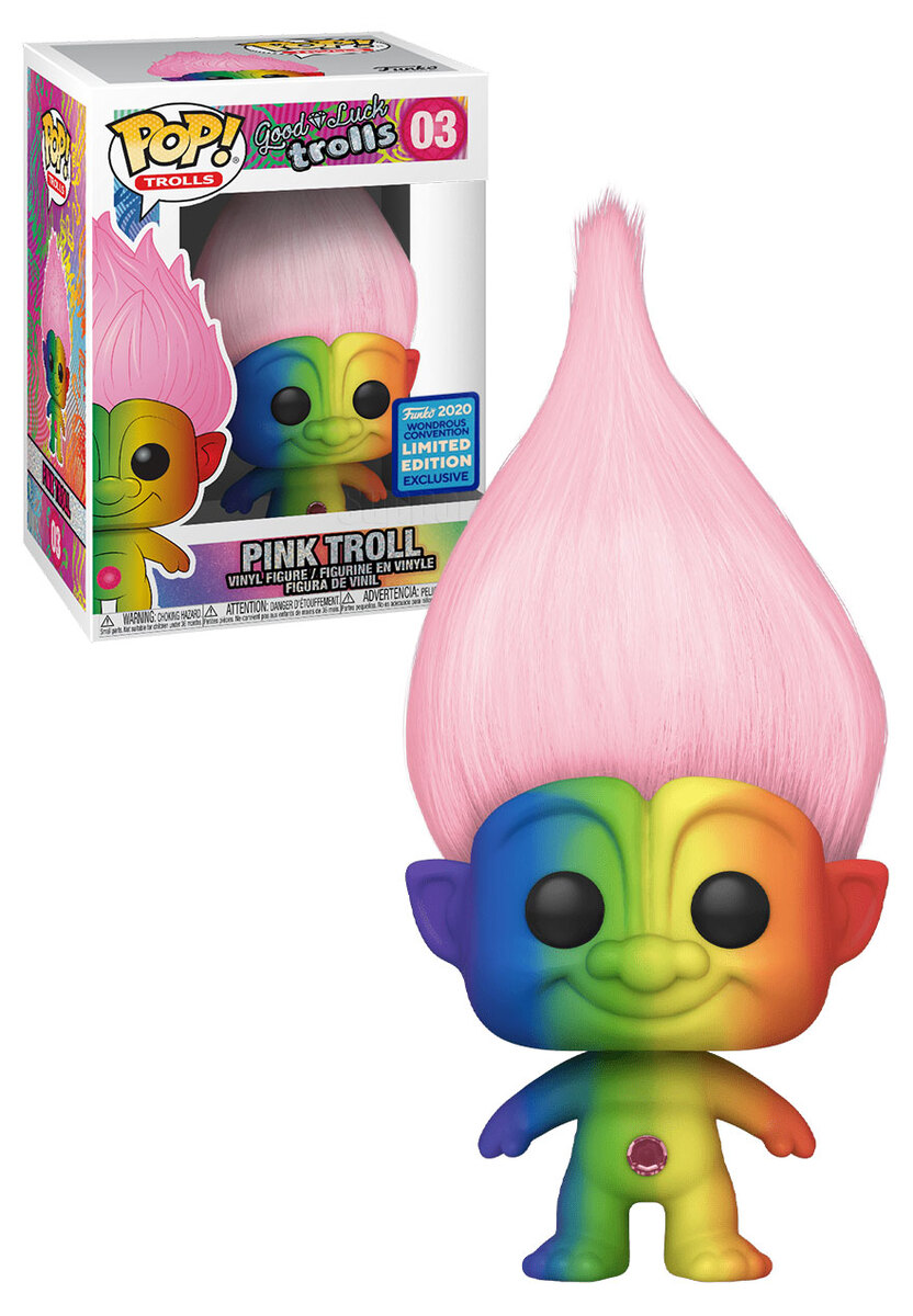 Funko POP! Trolls 03 Pink Troll Funko 2020 WonderCon Limited Edition