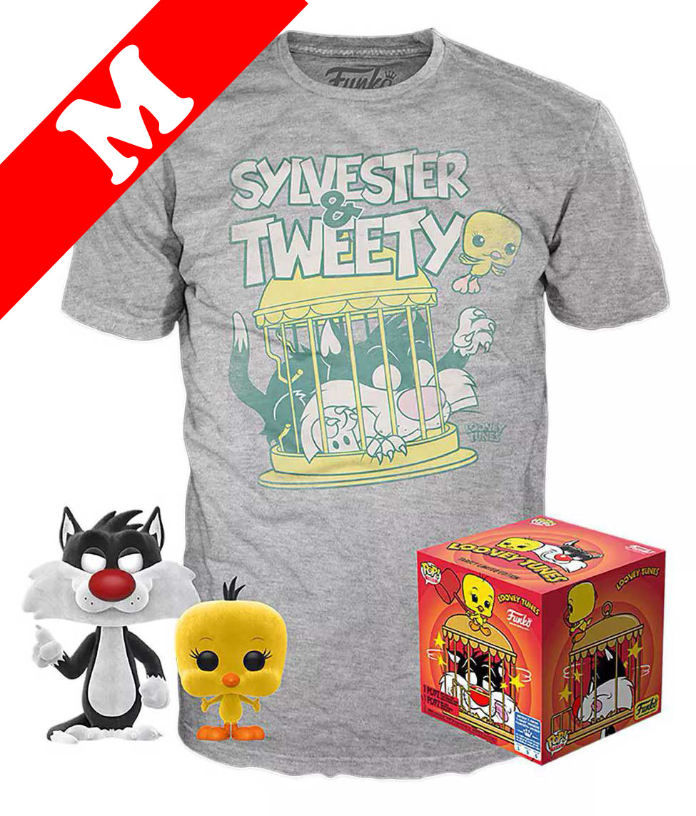 Funko Pop! Tees 309 POP! Vinyl & TShirt Box Set Sylvester & Tweety