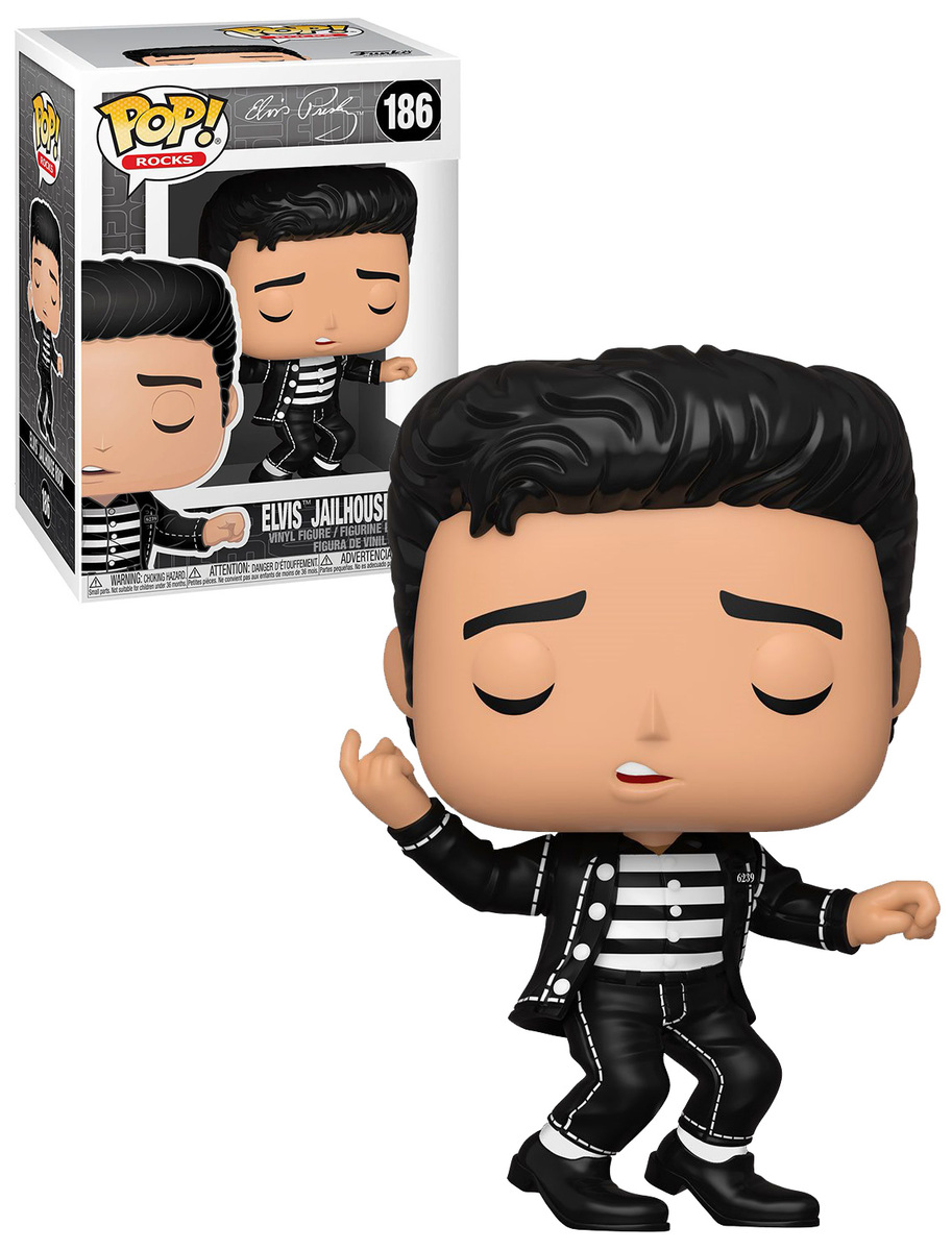 Funko POP! Rocks Elvis Presley 186 Elvis Jailhouse Rock New, Mint