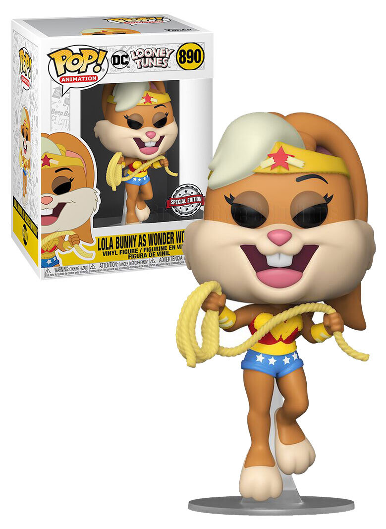 Funko POP! DC Looney Tunes 890 Lola Bunny As Wonder Woman New, Mint