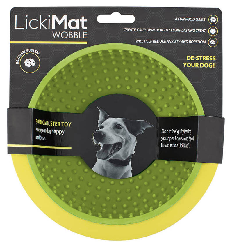 Lickimat Wobble Oral Health Boredom Buster For Dogs Green