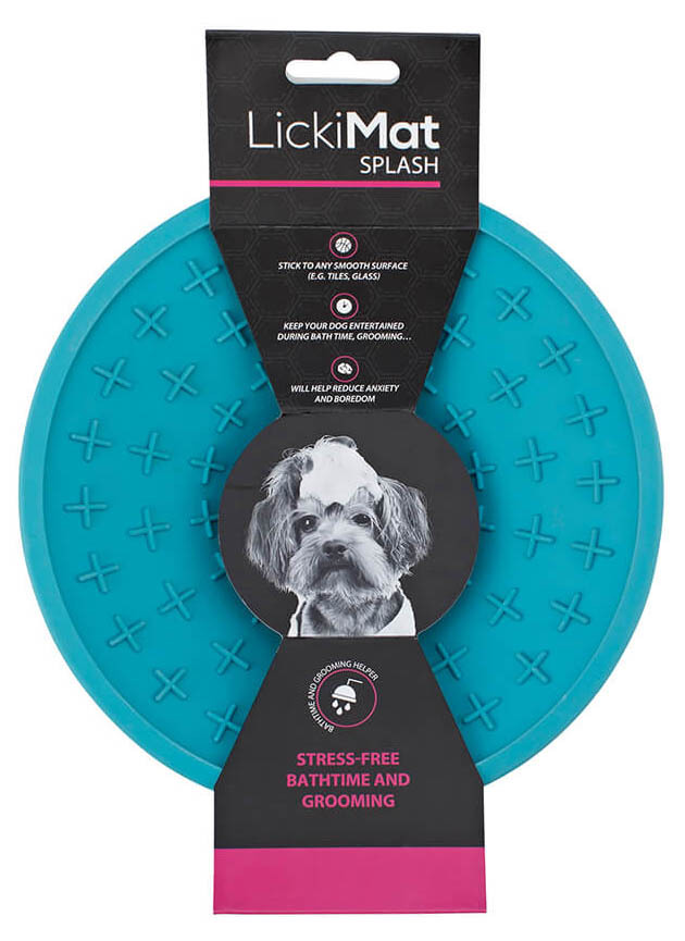 Lickimat Splash Oral Health Boredom Buster For Dogs Blue