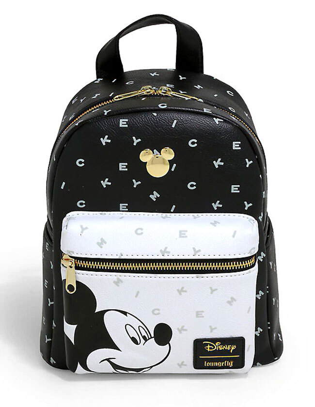 Disney Mickey Mouse Letters Mini Backpack by Loungefly New, Mint