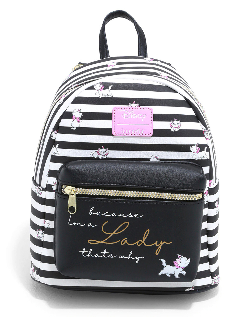 Disney The Aristocats Marie Stripe Mini Backpack by Loungefly New