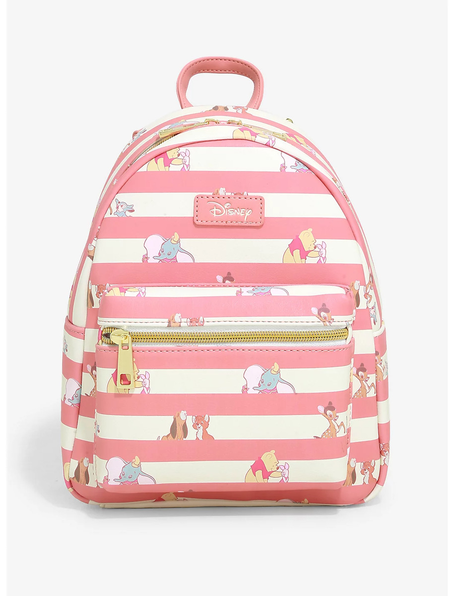Disney Best Friends Stripe Mini Backpack by Loungefly New, With Tags