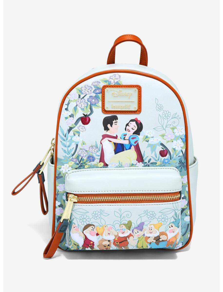 Loungefly Disney Snow White Floral Mini Backpack New, With Tags