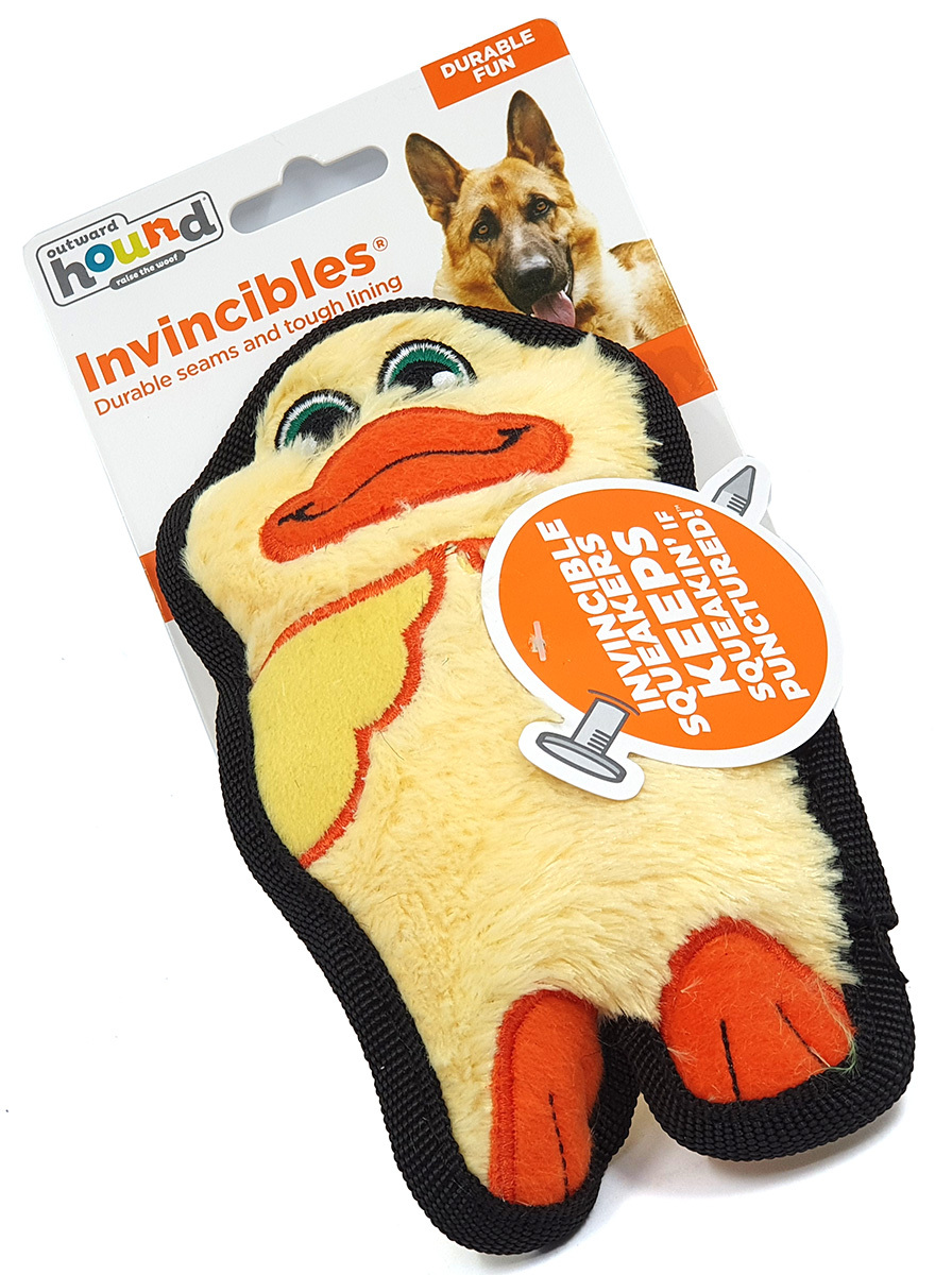 Outward Hound Invincibles Mini Plush StuffingLess Dog Toy With