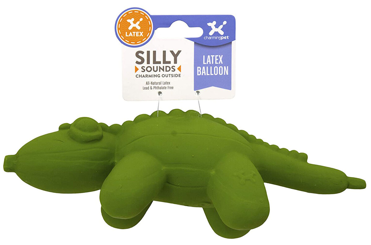 Outward Hound Latex Balloon Dog Toy From Charming Pet Gator Large