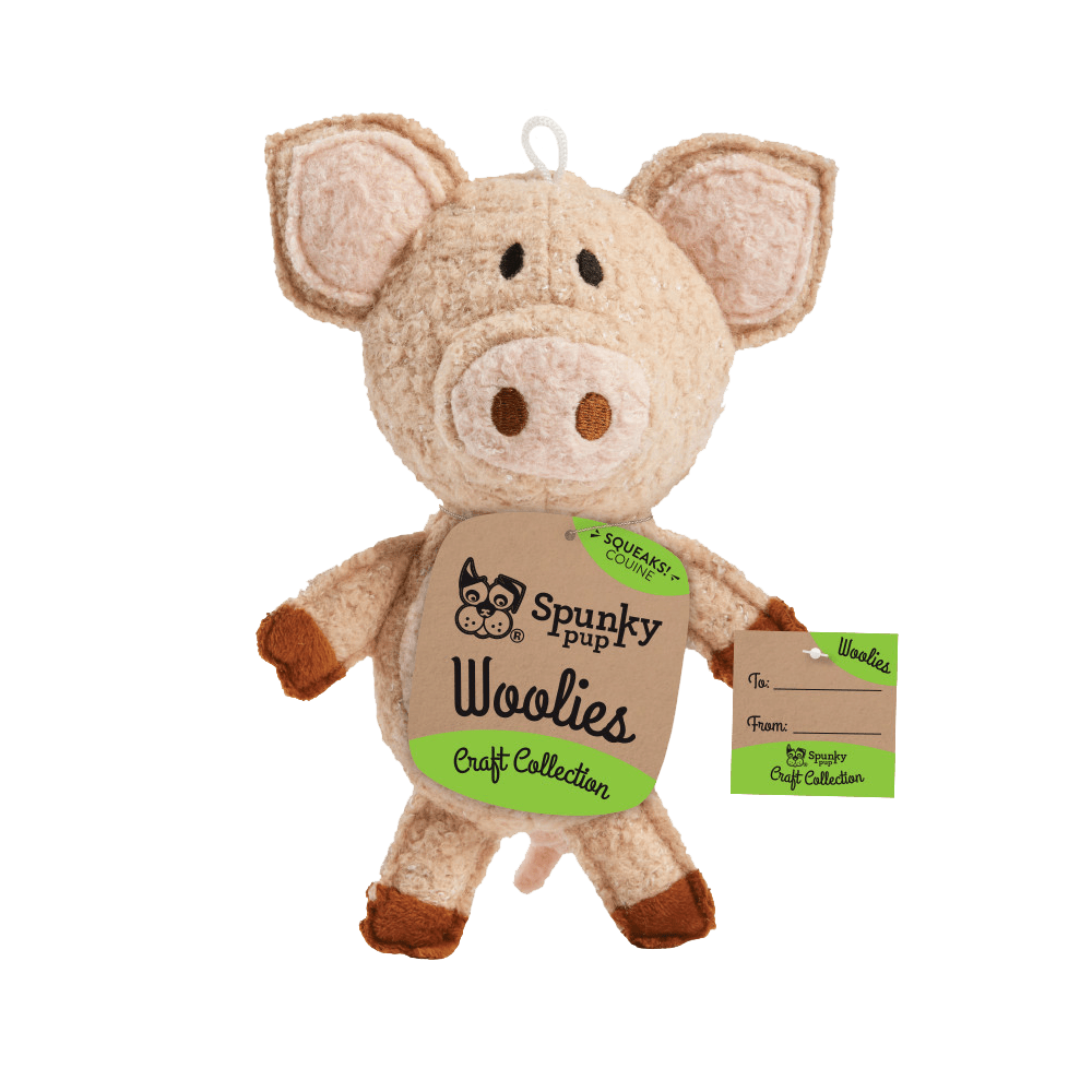 Woolies Pig Dog Toy By Spunky Pup Medium/Large New, With Tags