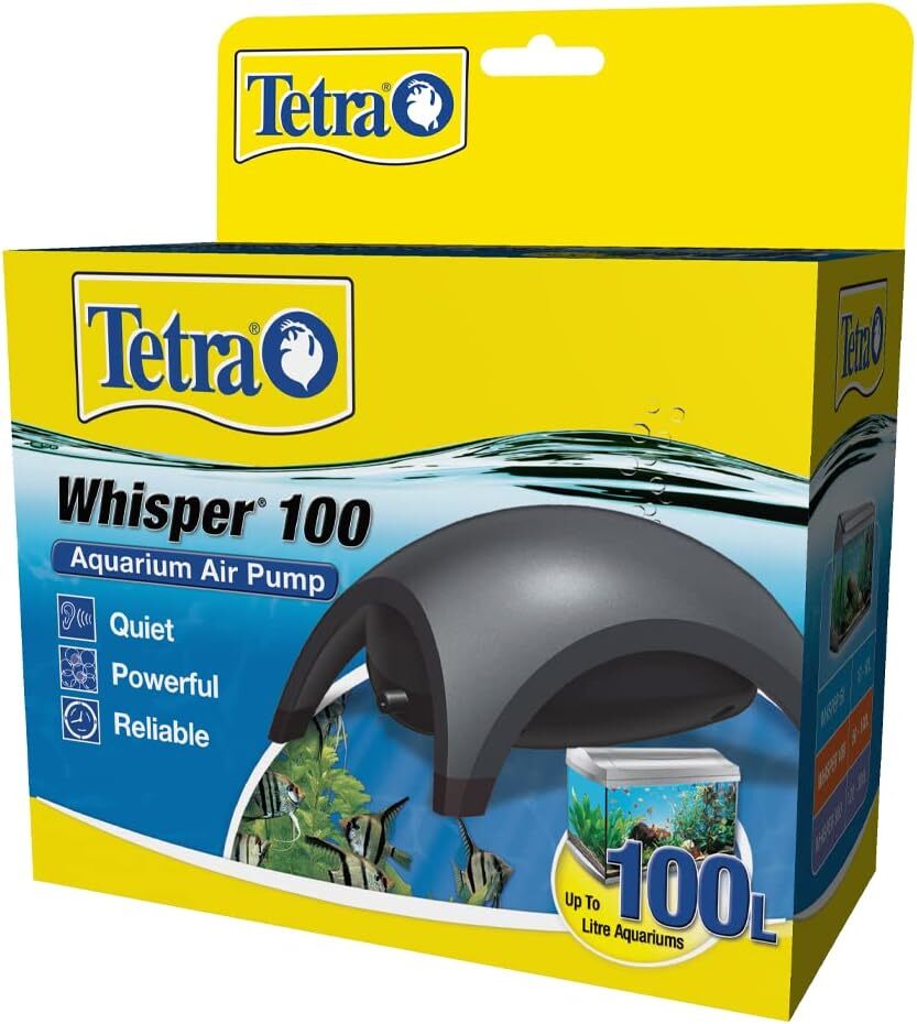 Tetra Whisper 100 Aquarium Air Pump Medium (Up to 100 Litres) New