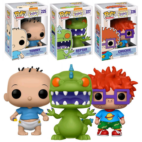Funko POP! Nickelodeon Rugrats Bundle 225 226 227 Tommy Chuckie Reptar