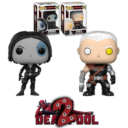 Funko POP! Deadpool Companion Bundle 314 Cable & 315 Domino (2018