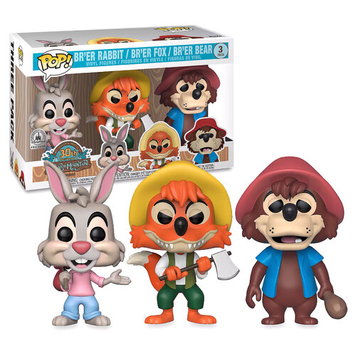 Funko POP! 3 Pack Splash Mountain Br'er Rabbit/Br'er Fox/Br'er Bear