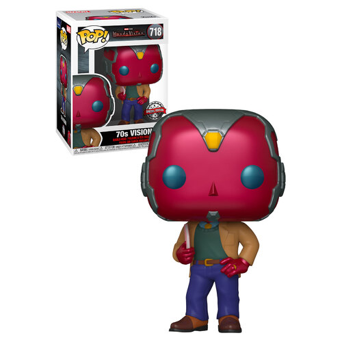 Funko POP! Marvel WandaVision 718 70s Vision New, Mint Condition