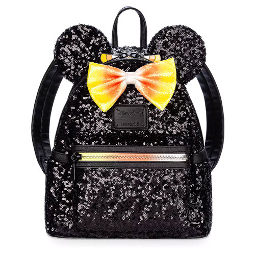 Disney Minnie Mouse Sequin Mini Backpack (Candy Corn) by Loungefly