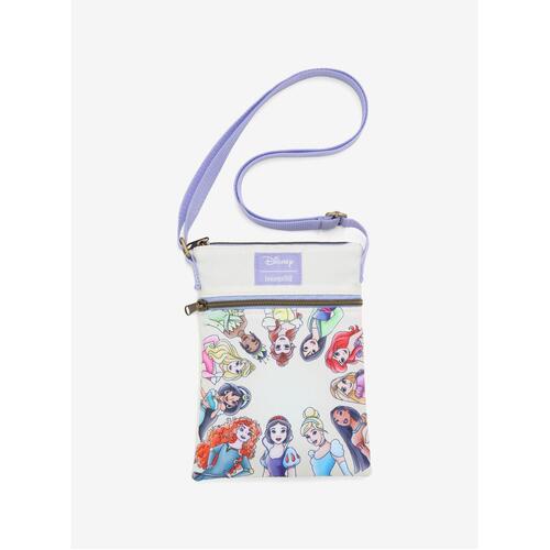 Loungefly Disney Princess Group Passport Crossbody Bag New, With Tags