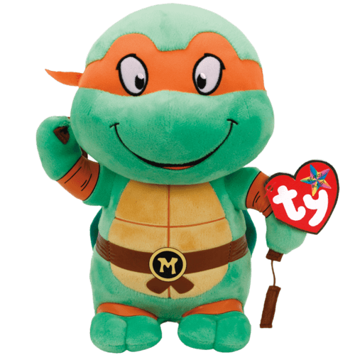Teenage Mutant Ninja Turtles 13” Michelangelo Beanie Buddies TY Beanie Babies New With Tags