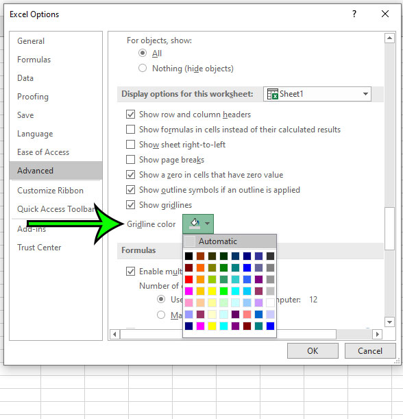 How to Make Gridlines Darker in Excel 2016 Support Your Tech