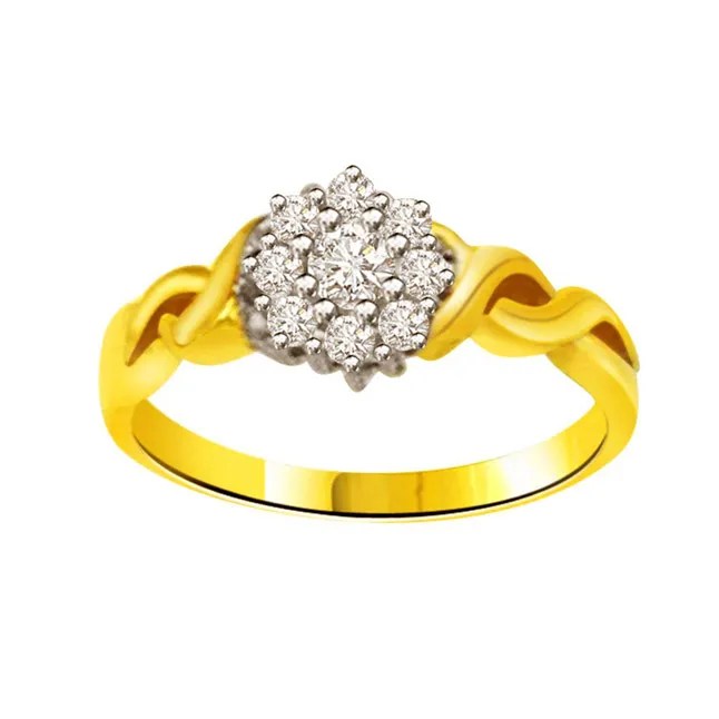 Floral Ring Flower Shape Diamond Rings Diamond Rings Online Surat