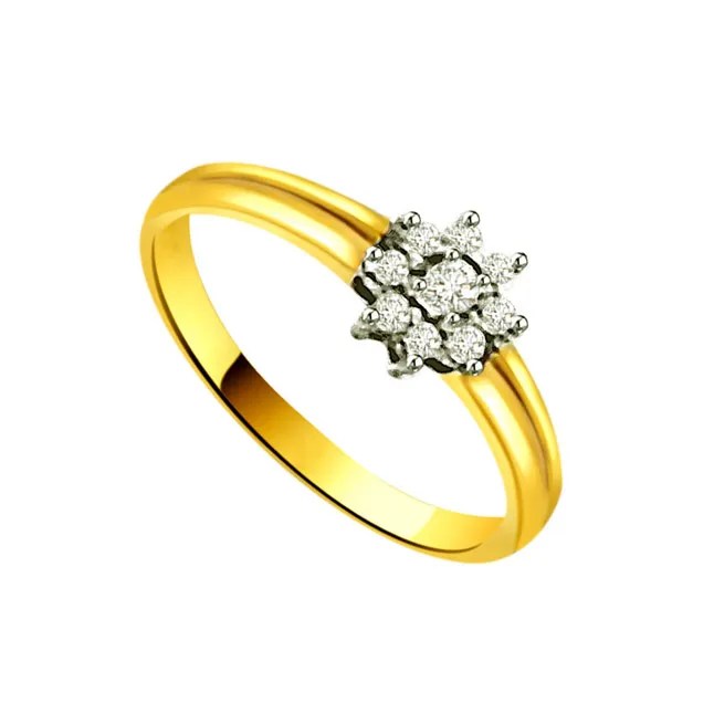 Flower Shape Diamond Rings SDR668 Best Prices N Designs Surat