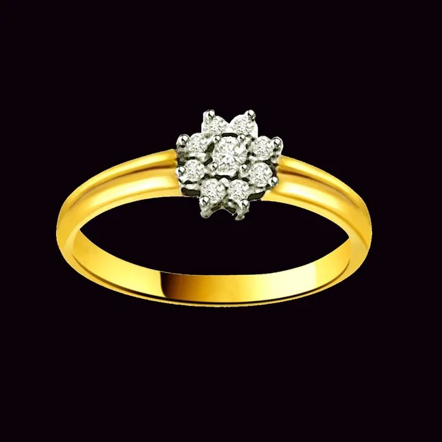 Flower Shape Diamond Rings SDR668 Best Prices N Designs Surat
