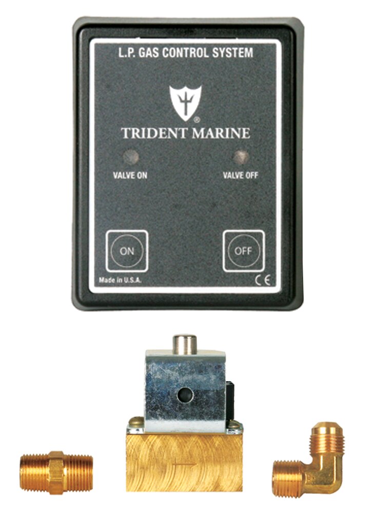 Trident 13007705.3 Propane Control Panel w/ 3/8 Brass Solenoid, 12V