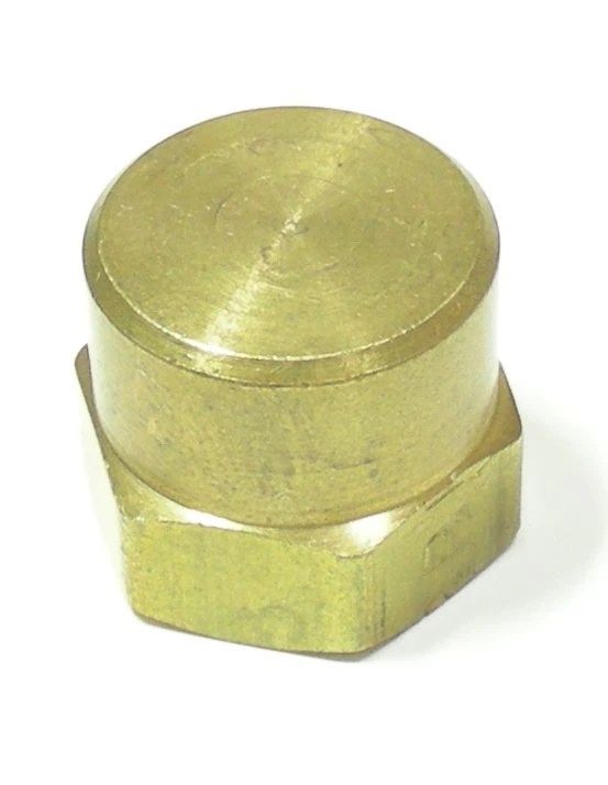 1/4" Female NPT Brass Pipe Cap
