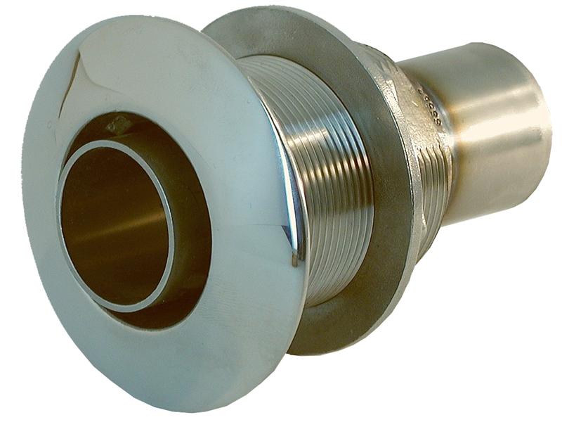 W002171NUT 30mm Stainless Horizontal outlet exhaust thru hull
