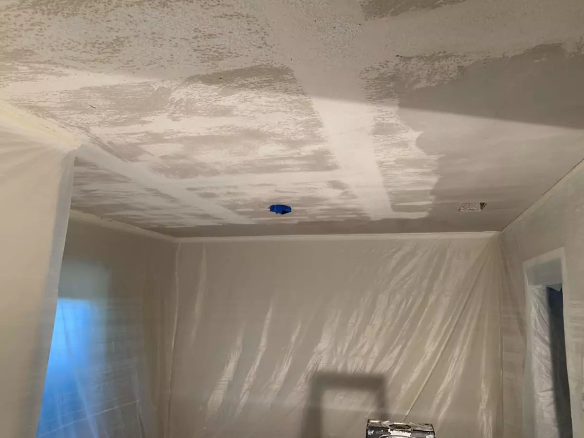 Scraping Popcorn Texture From A Vaulted Ceiling SurePro Painting
