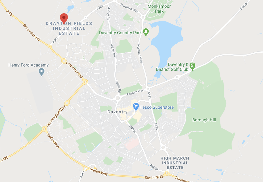 Daventry Road Map at Stewart Folsom blog