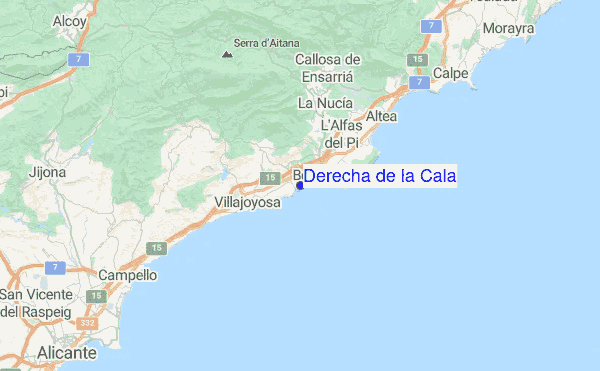 Derecha de la Cala Surf Forecast and Surf Reports (Valencia, Spain)