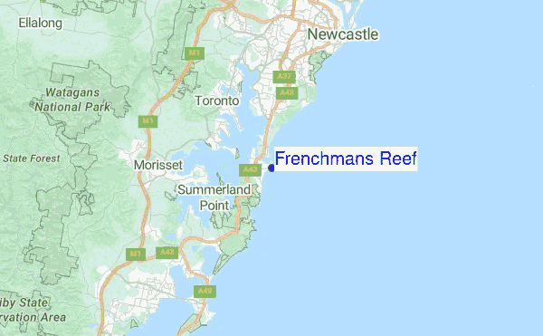 Frenchmans Reef Surf Forecast and Surf Reports (NSW Newcastle, Australia)