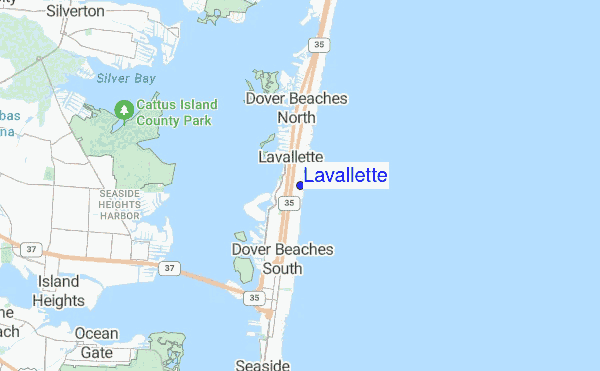 Map Of Lavallette Nj Lavallette Surf Forecast and Surf Reports (New Jersey, USA)