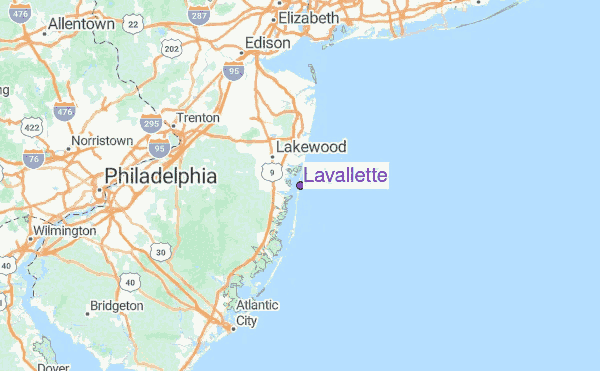 Map Of Lavallette Nj Lavallette Surf Forecast and Surf Reports (New Jersey, USA)