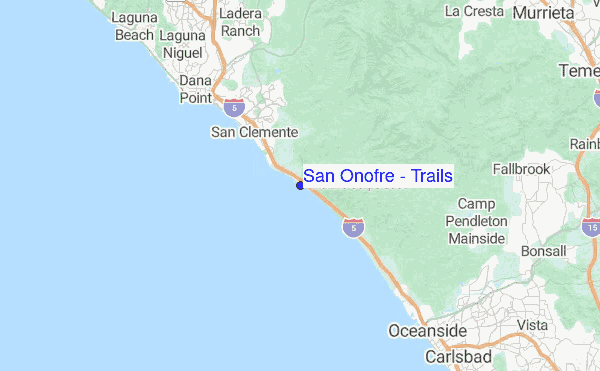 San Onofre Trails Surf Forecast and Surf Reports (CAL Orange County