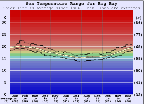 Big Bay Water Temperature (Sea) and Wetsuit Guide (Cape Town, South Africa)