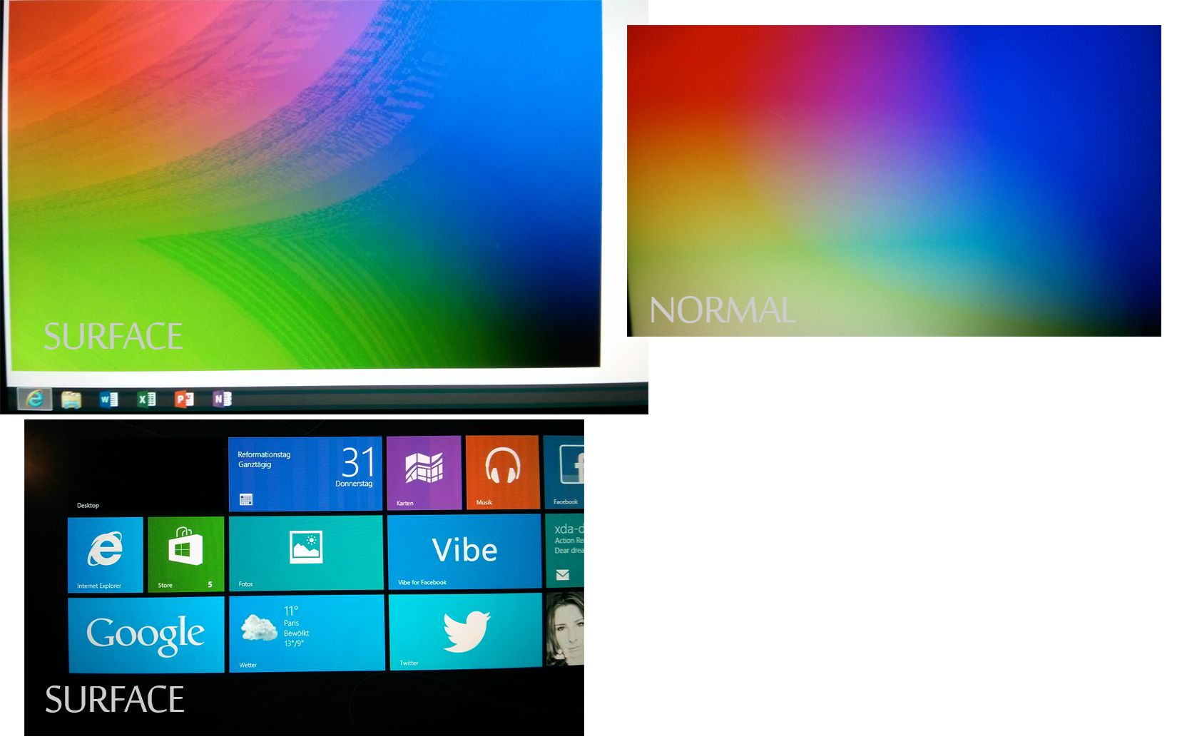 Display Colors are messed up ( looks like 16 Bit ) Microsoft Surface
